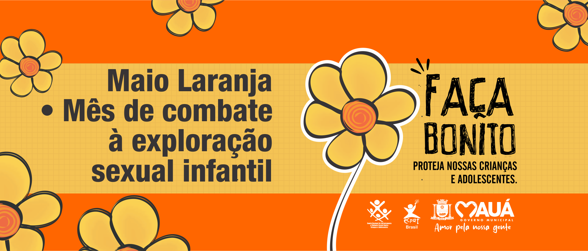 Maio laranja, o mês da conscientização contra exploração sexual infantil e do adolescente